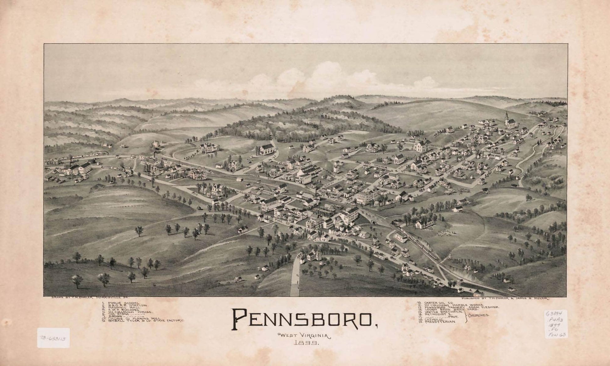 Pennsboro West Virginia 1899  State Of West Virginia