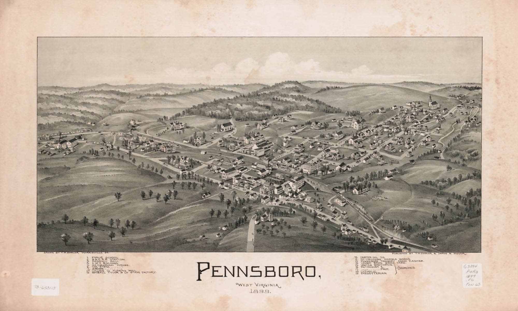 Pennsboro West Virginia 1899  State Of West Virginia