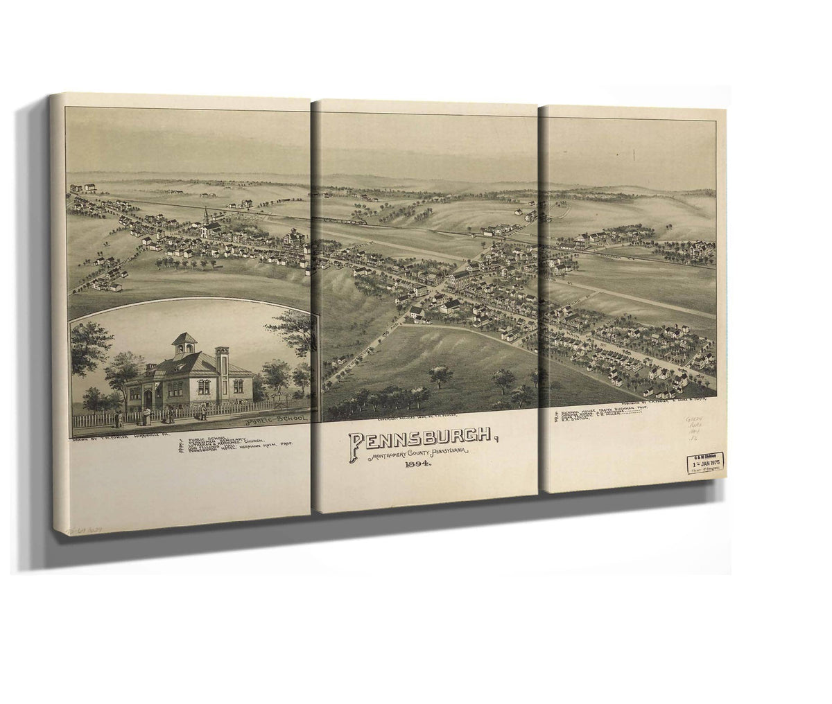 Pennsburgh Montgomery County Pennsylvania 1894  State Of Pennsylvania