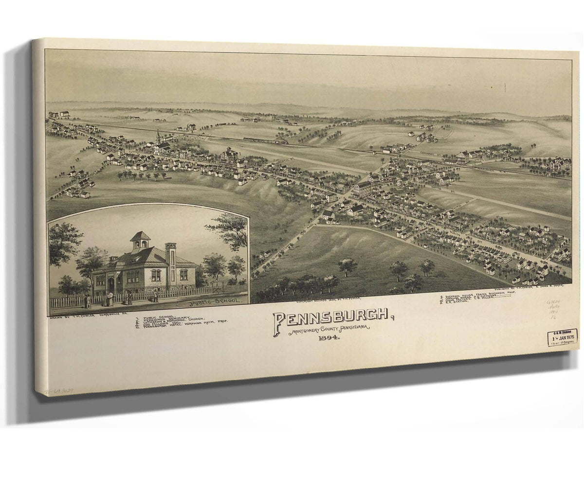 Pennsburgh Montgomery County Pennsylvania 1894  State Of Pennsylvania