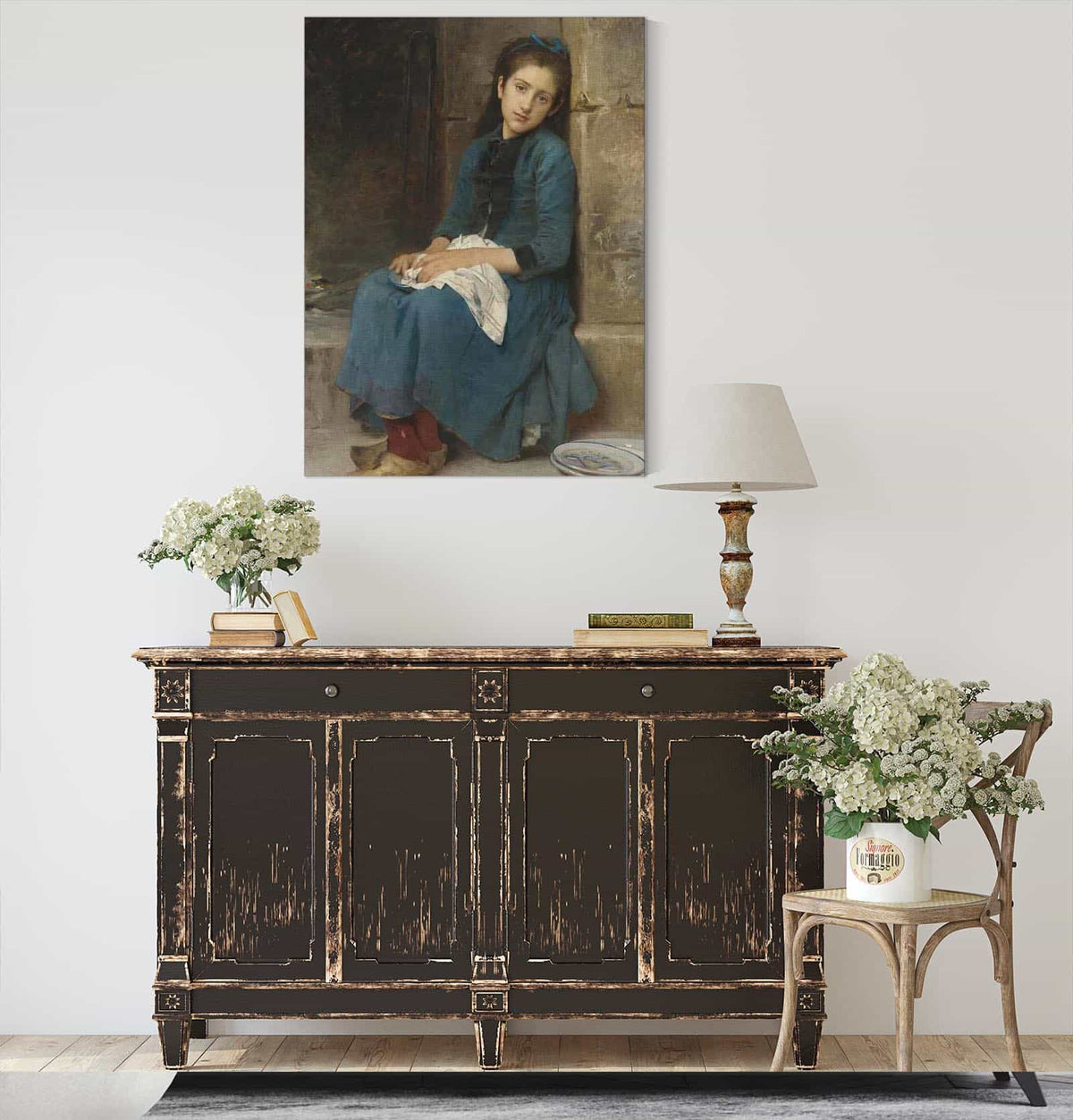 Pensive Girl Innocence by Leon Jean Basile Perrault