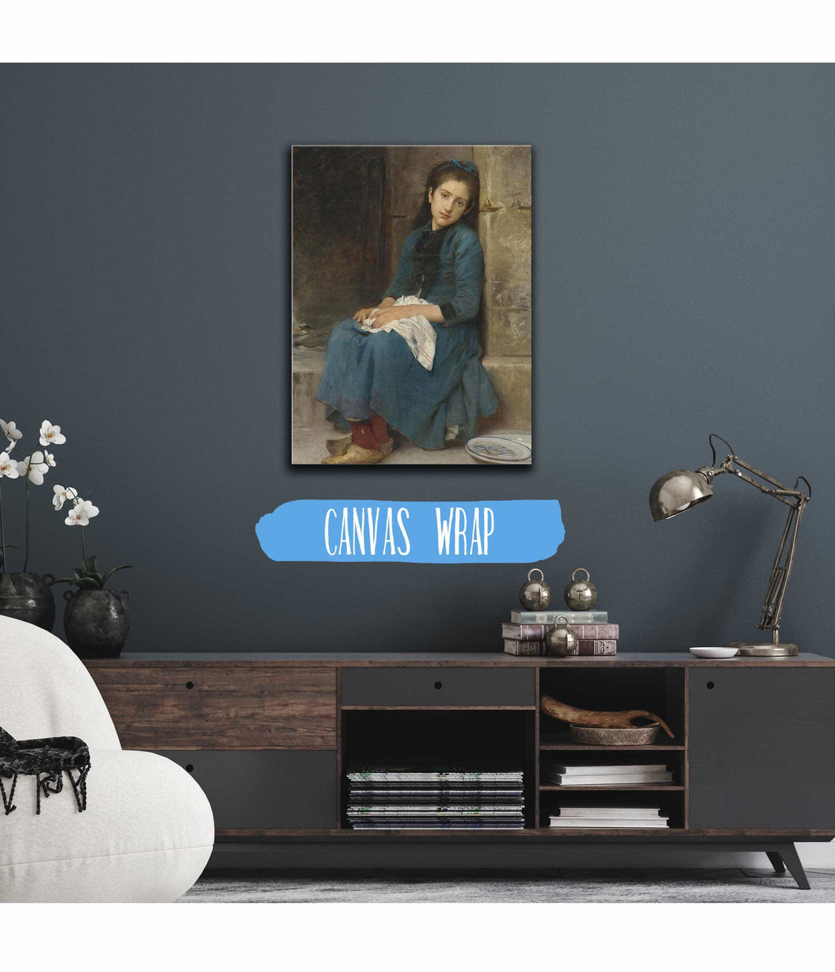 Pensive Girl Innocence by Leon Jean Basile Perrault