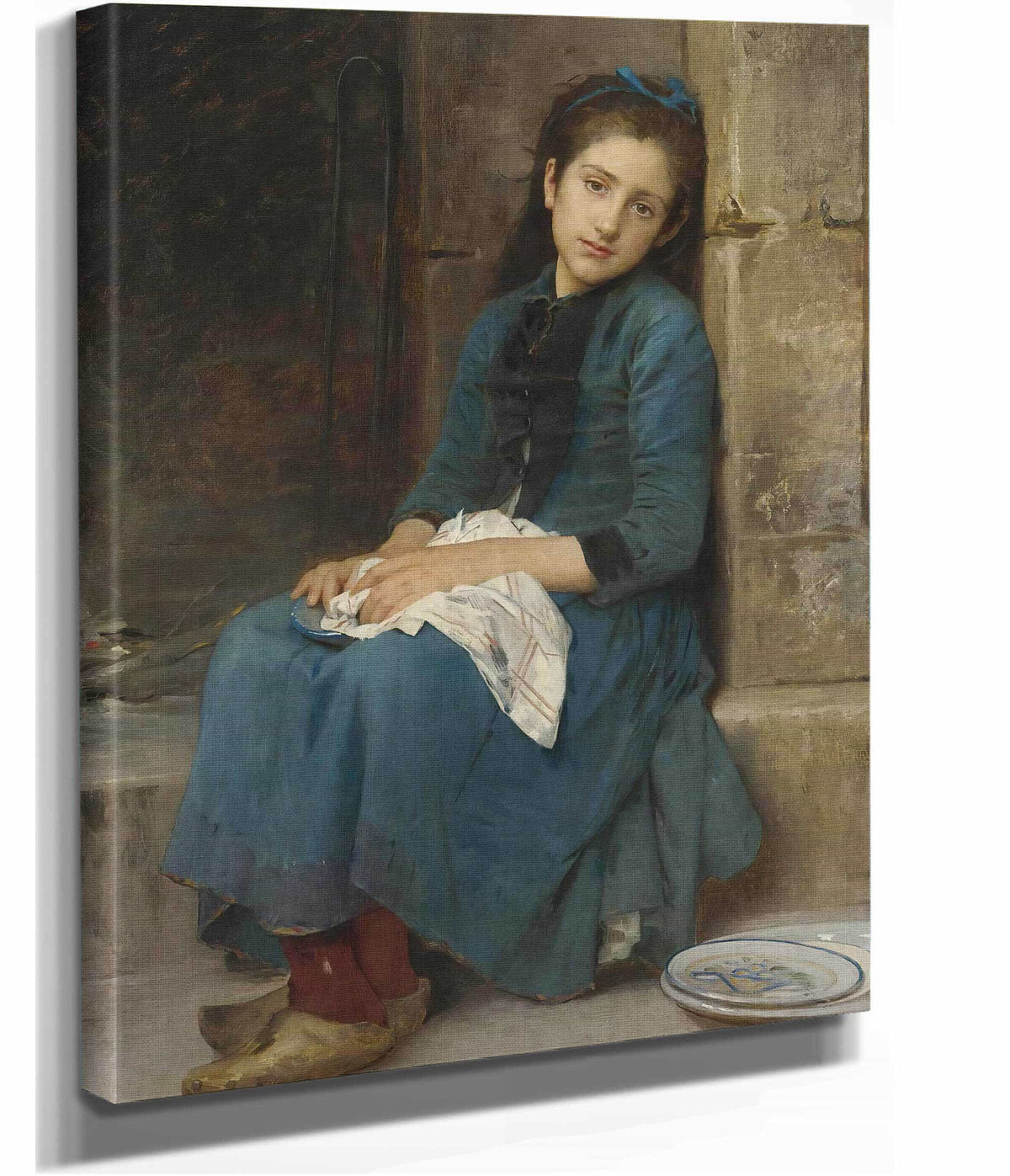 Pensive Girl Innocence by Leon Jean Basile Perrault