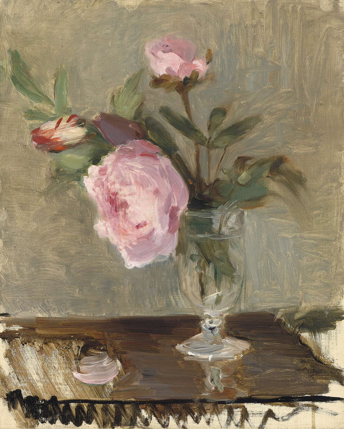 Peonies by Berthe Morisot