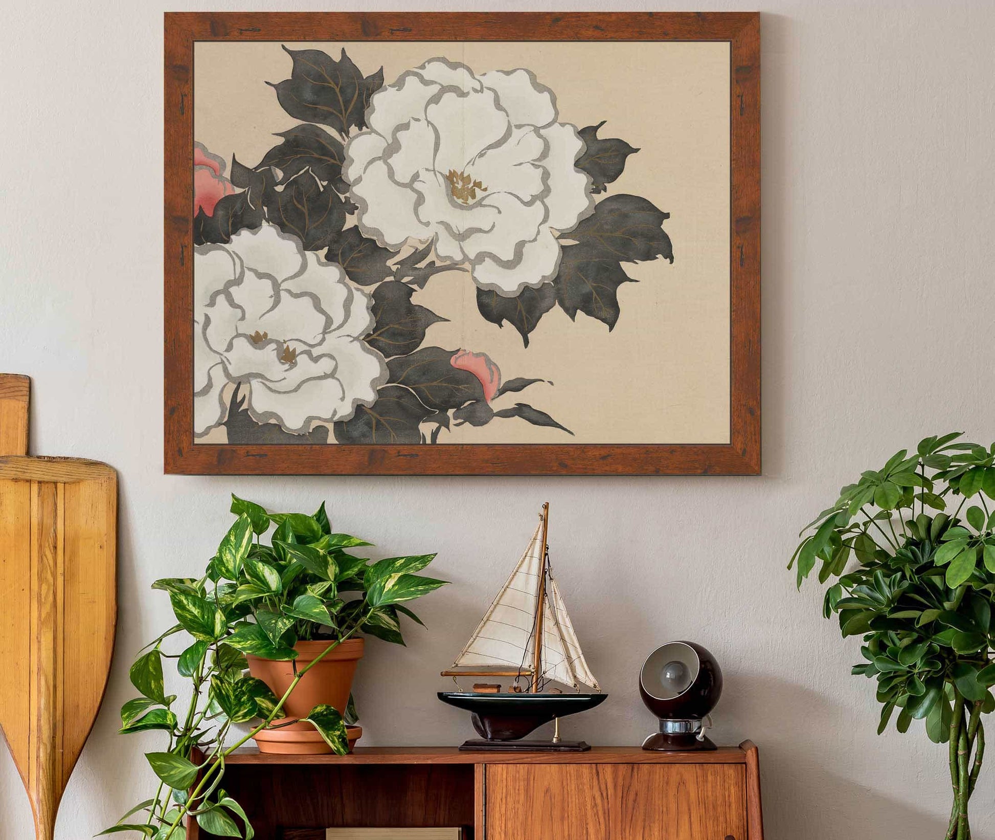 Peonies Fukamigusa by Kamisaka Sekka
