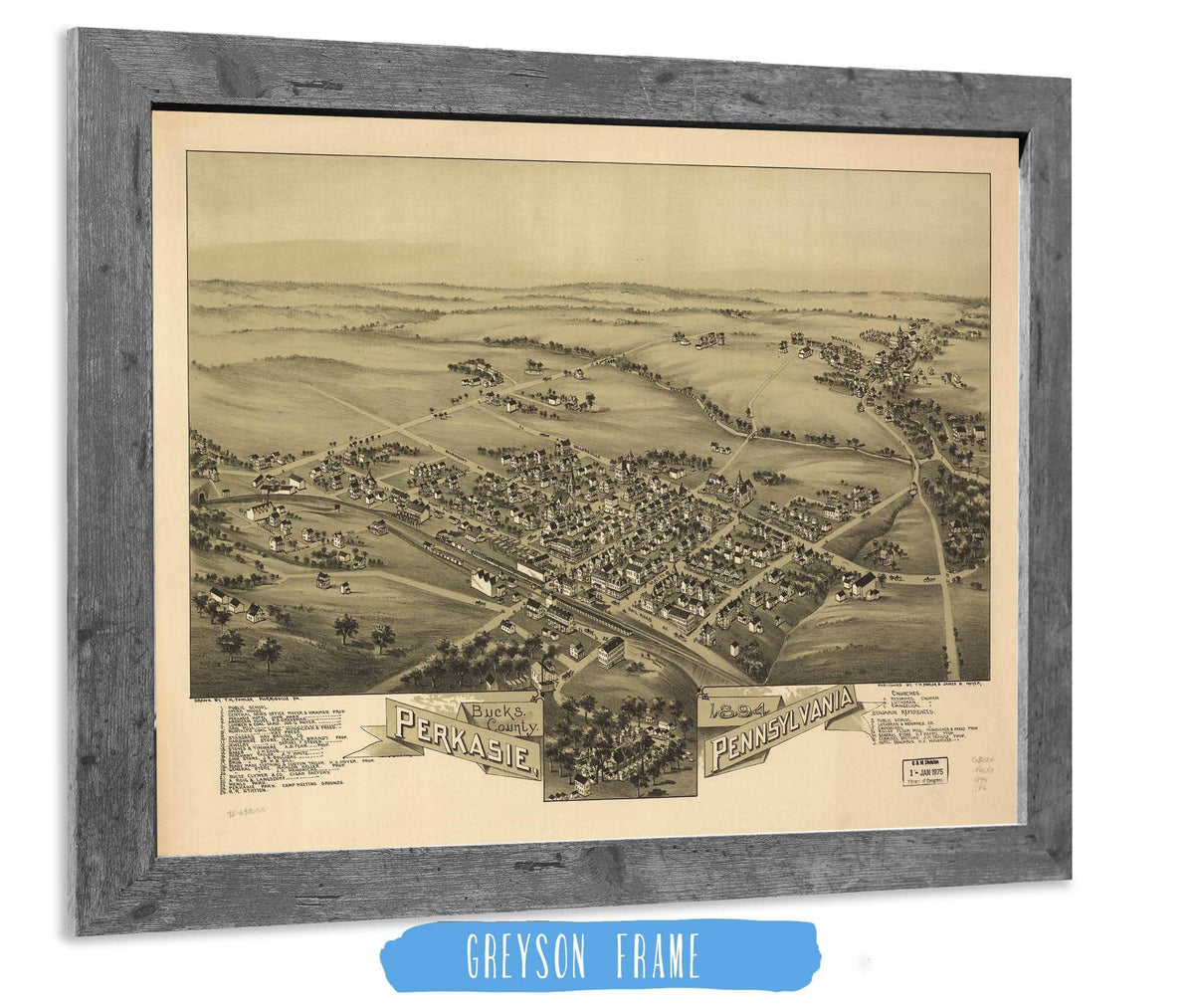Perkasie Pennsylvania Bucks County 1894 State of Pennsylvania