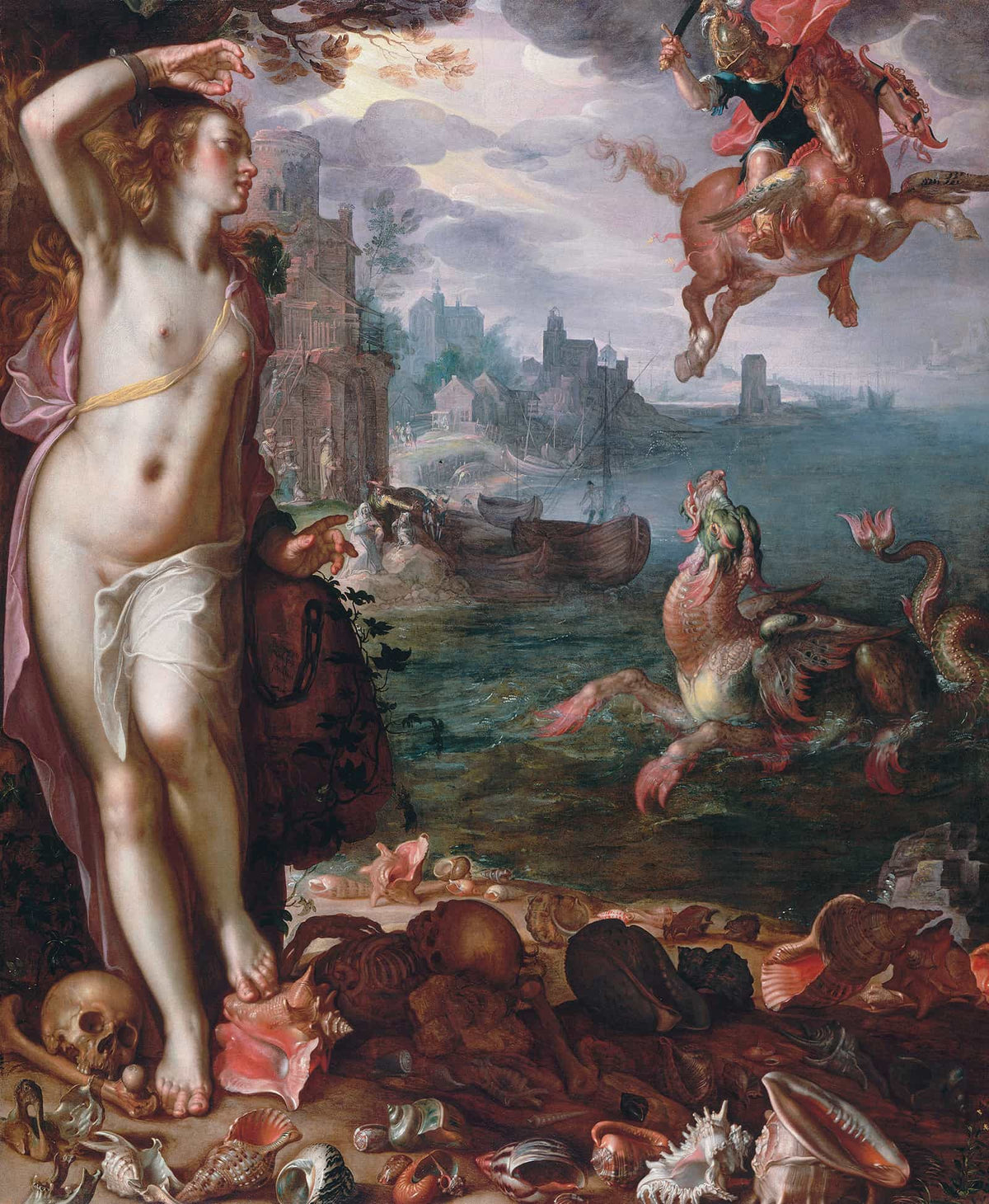 Perseus Releases Andromeda by Joachim Wtewael