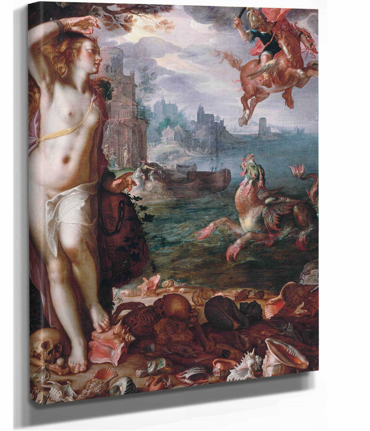 Perseus Releases Andromeda by Joachim Wtewael