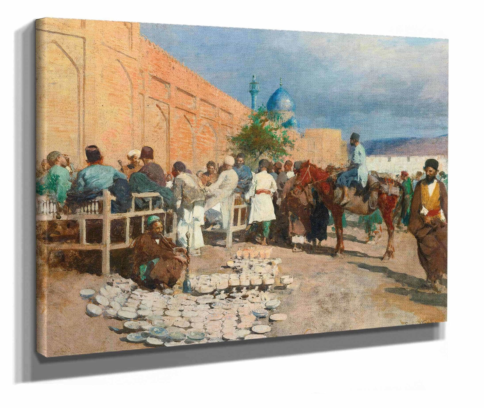 Persian Cafe The Pottery Seller by Edwin Lord Weeks