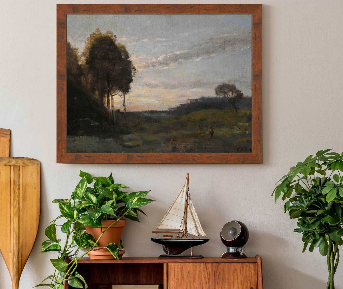 Personage Dans Un Paysage by Jean Baptiste Camille Corot