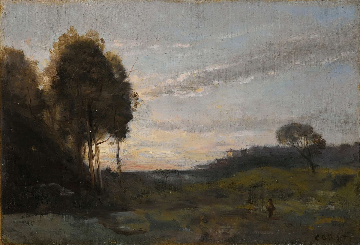 Personage Dans Un Paysage by Jean Baptiste Camille Corot