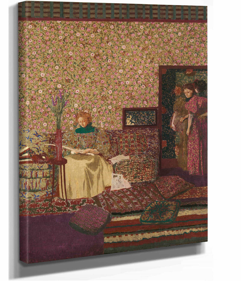Personnages Dans Un Interieur Lintimite by Edouard Vuillard