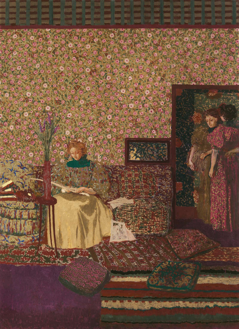 Personnages Dans Un Interieur Lintimite by Edouard Vuillard