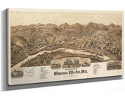 Perspective Map Of Buena Vista Va 1891  State Of Virginia
