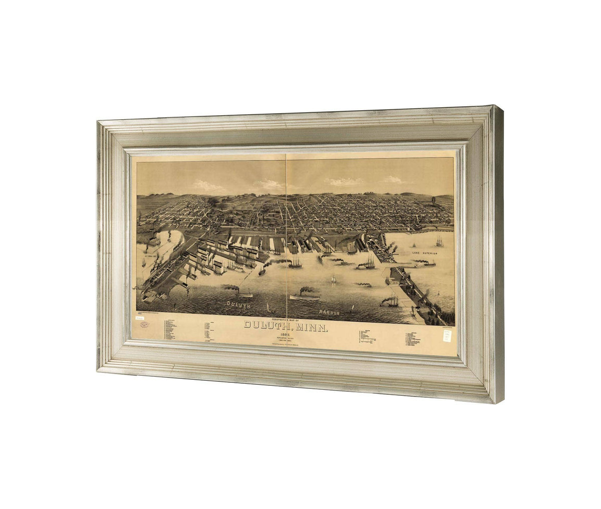 Perspective Map Of Duluth Minn 1887  State Of Minnesota