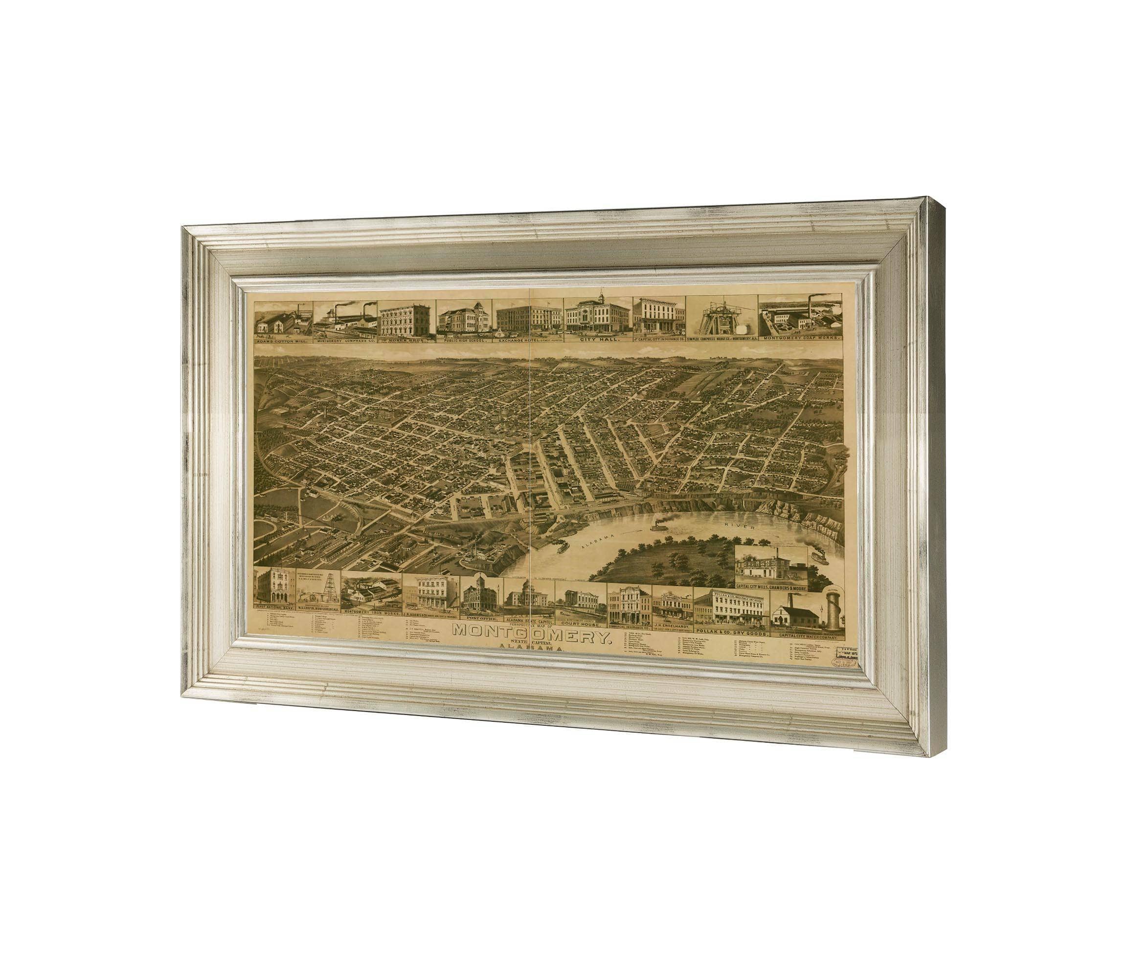 Perspective Map Of Montgomery State Capital Of Alabama  State Of Alabama