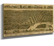 Perspective Map Of Montgomery State Capital Of Alabama  State Of Alabama