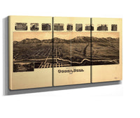 Perspective Map Of Ogden Utah 1890  State Of Utah