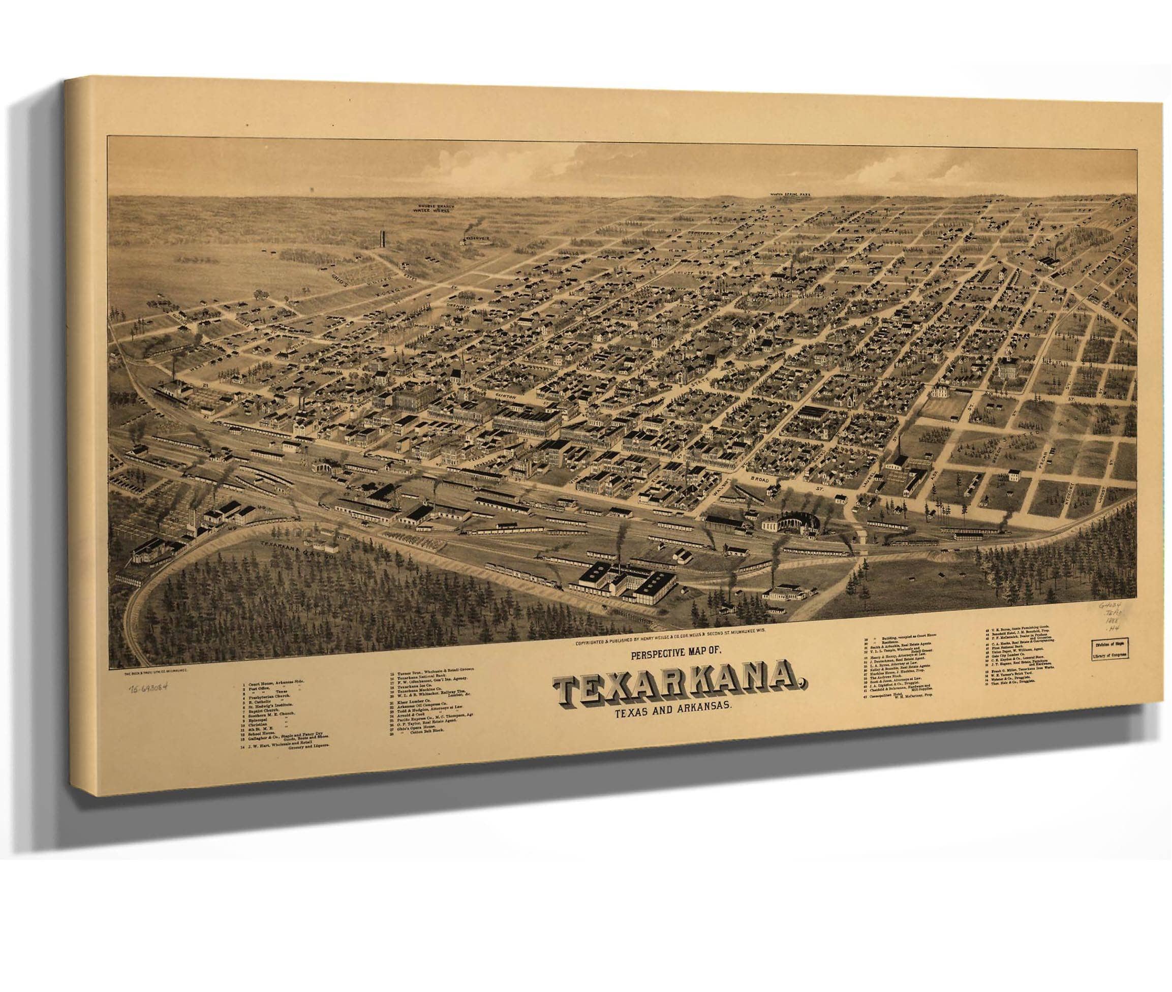 Perspective Map Of Texarkana Texas And Arkansas  State Of Arkansas