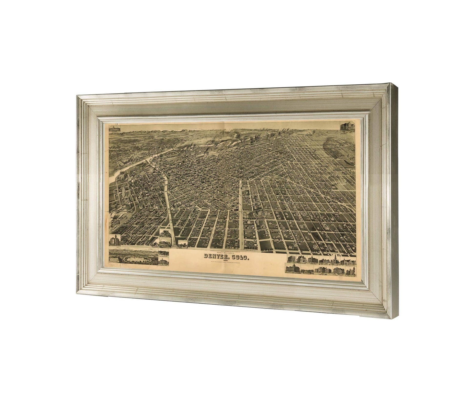 Perspective Map Of The City Of Denver Colo 1889  State Of JPEG