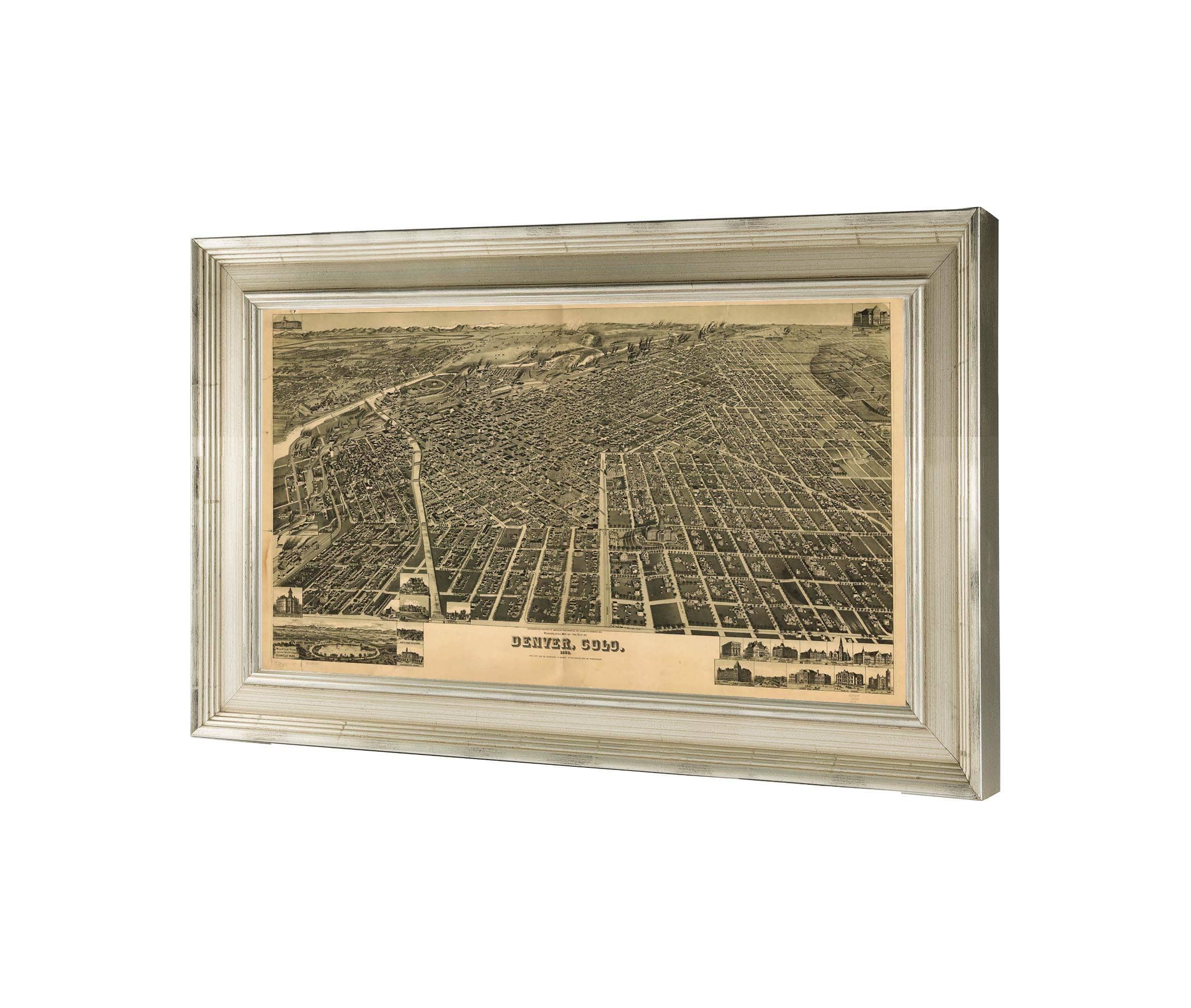 Perspective Map Of The City Of Denver Colo 1889  State Of JPEG