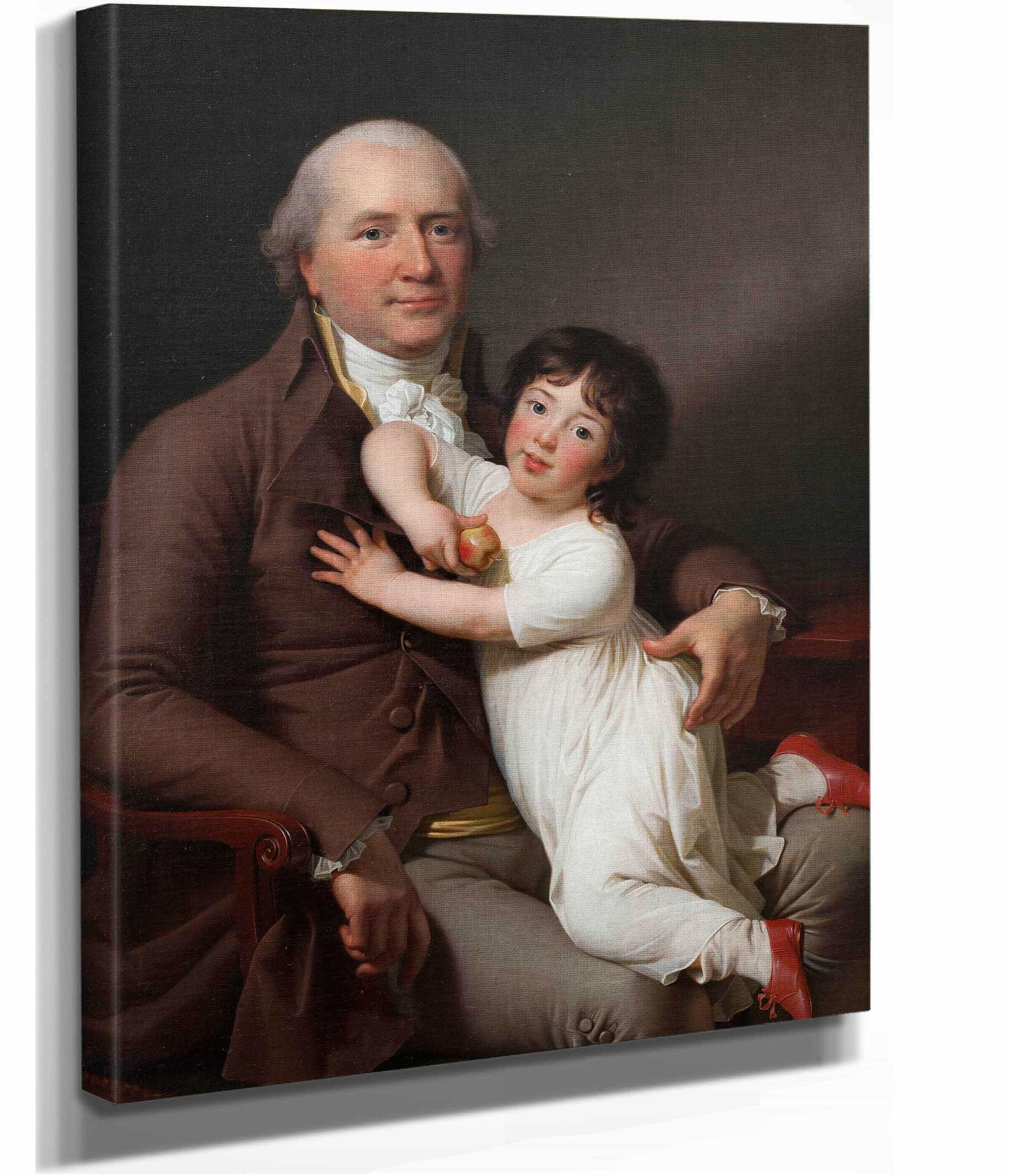Peter Tutein With His Youngest Son Louis Alexander by Jens Juel