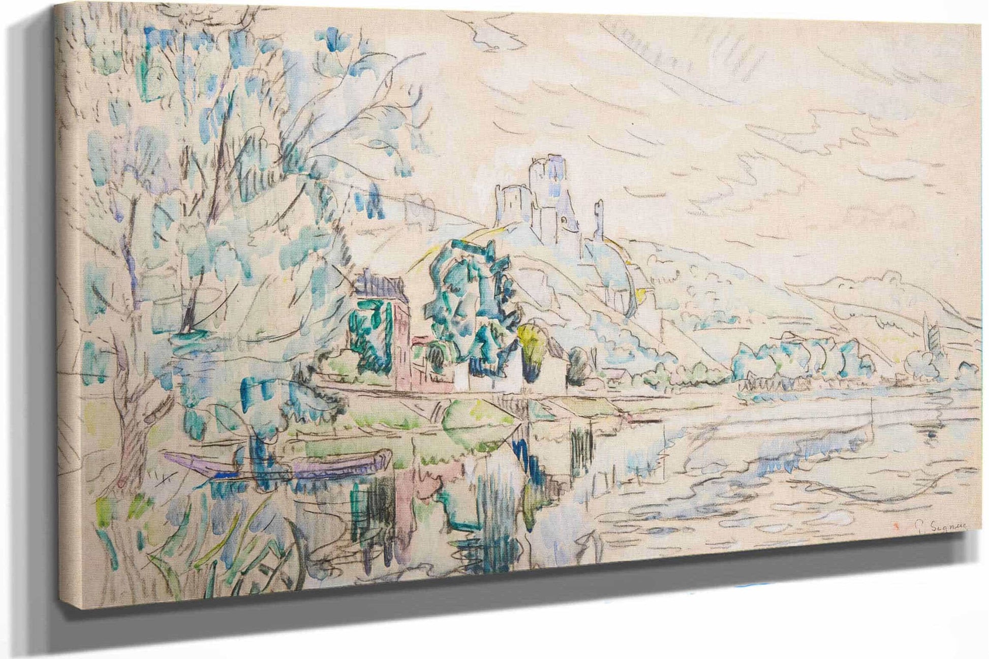 Petit Andely Chateau Gaillard by Paul Signac
