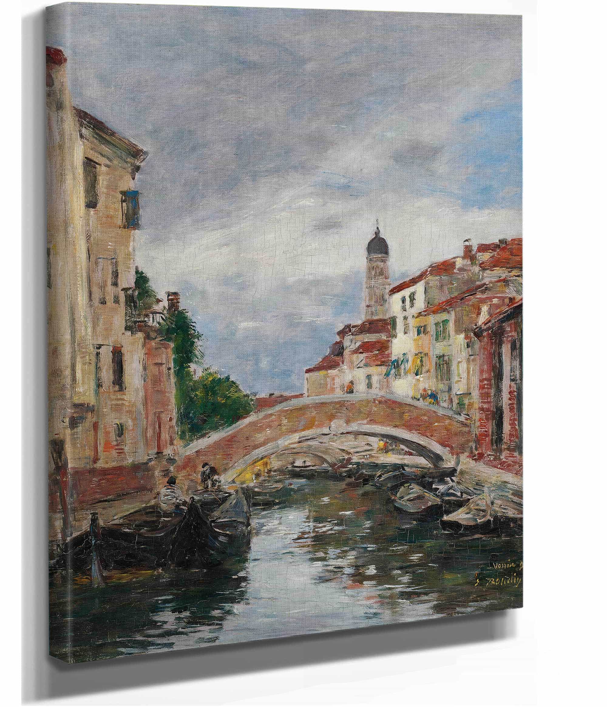 Petit Canal A Venis by Eugene Boudin
