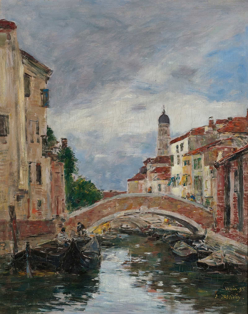 Petit Canal A Venis by Eugene Boudin