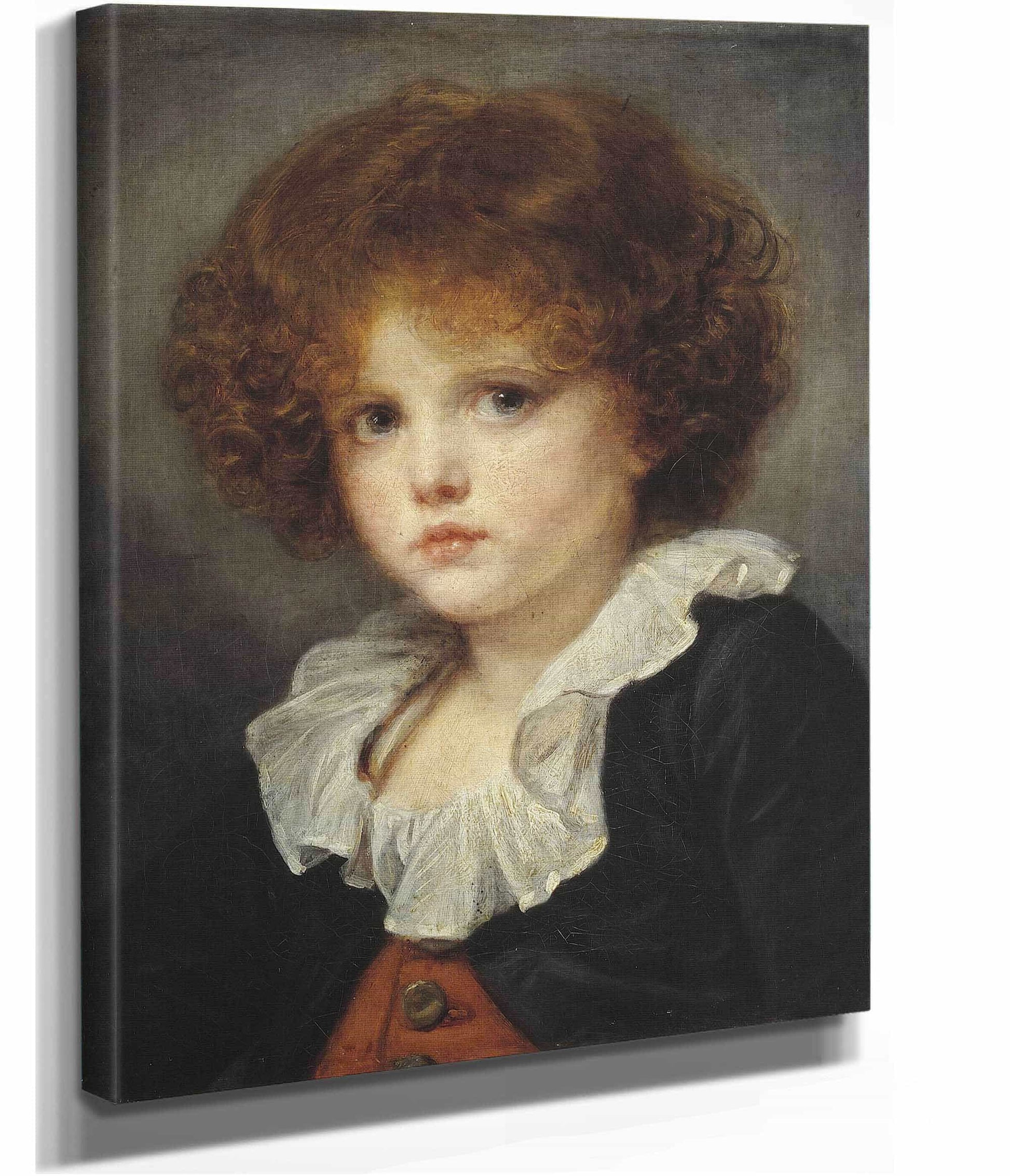 Petit Garcon Au Gilet Rouge by Jean Baptiste Greuze
