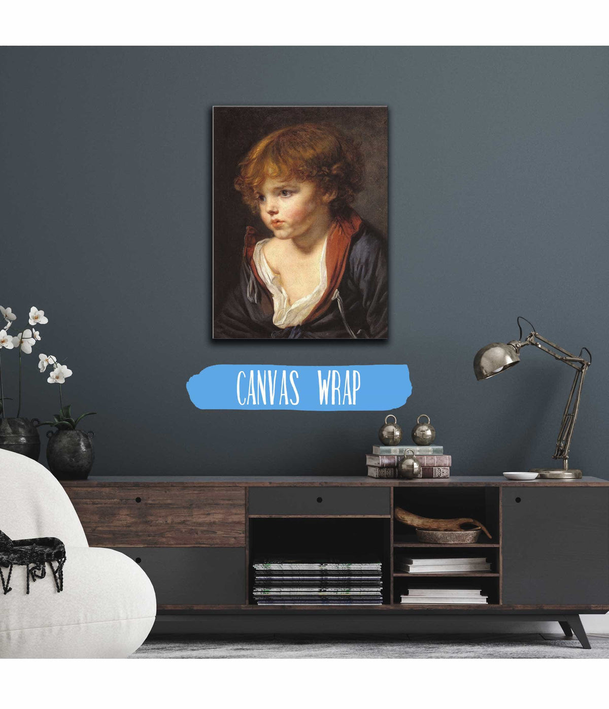 Petit Garcon Blond A La Chemise Ouverte by Jean Baptiste Greuze