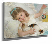 Petite Fille & Chat by Emile Munier