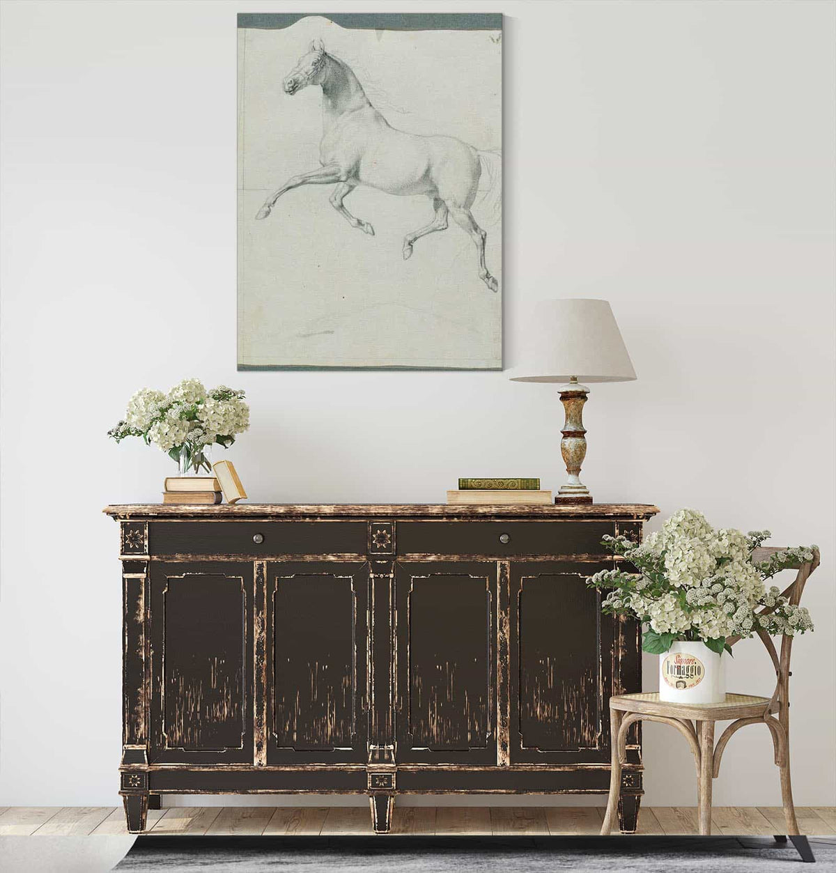 Pferdestudie Zu Rudiger Und Angelika by Johann Peter Krafft