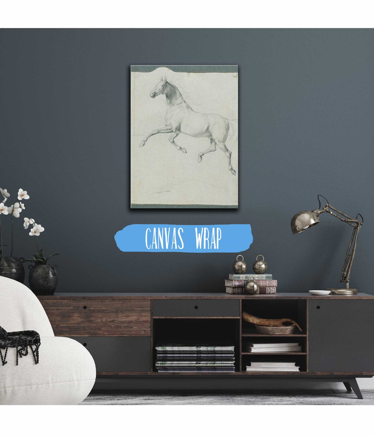 Pferdestudie Zu Rudiger Und Angelika by Johann Peter Krafft