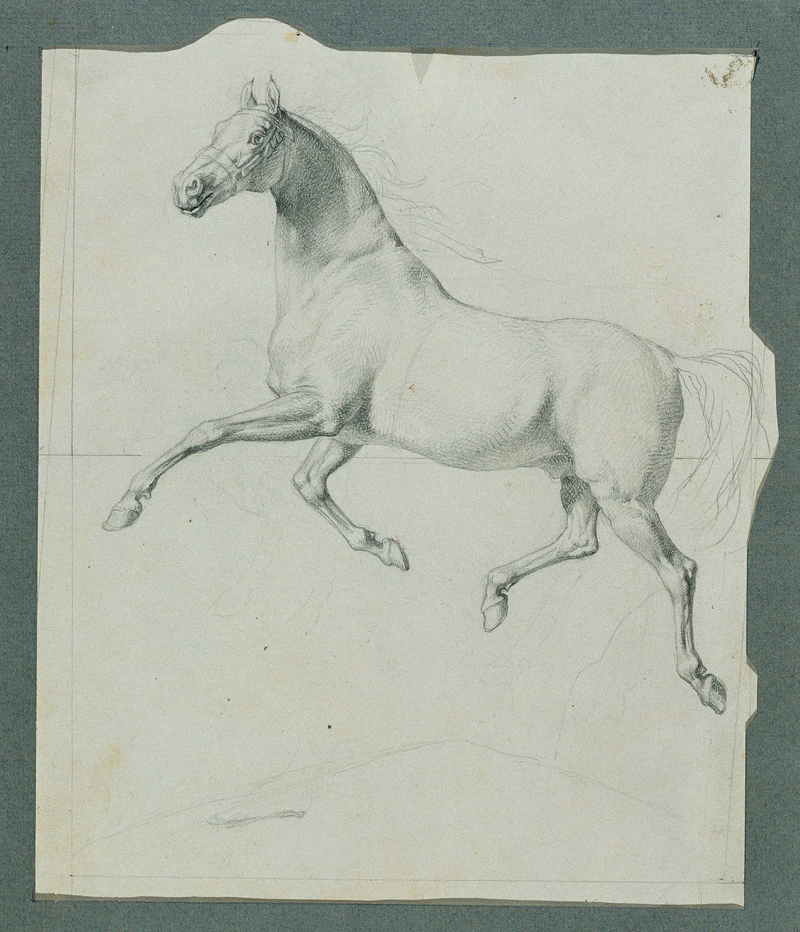 Pferdestudie Zu Rudiger Und Angelika by Johann Peter Krafft