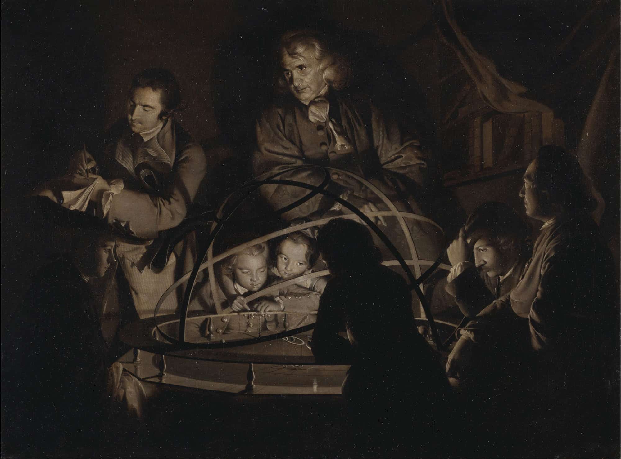 Philosopher Giving A Lecture On The Orrery by Joseph Wright Of Derby