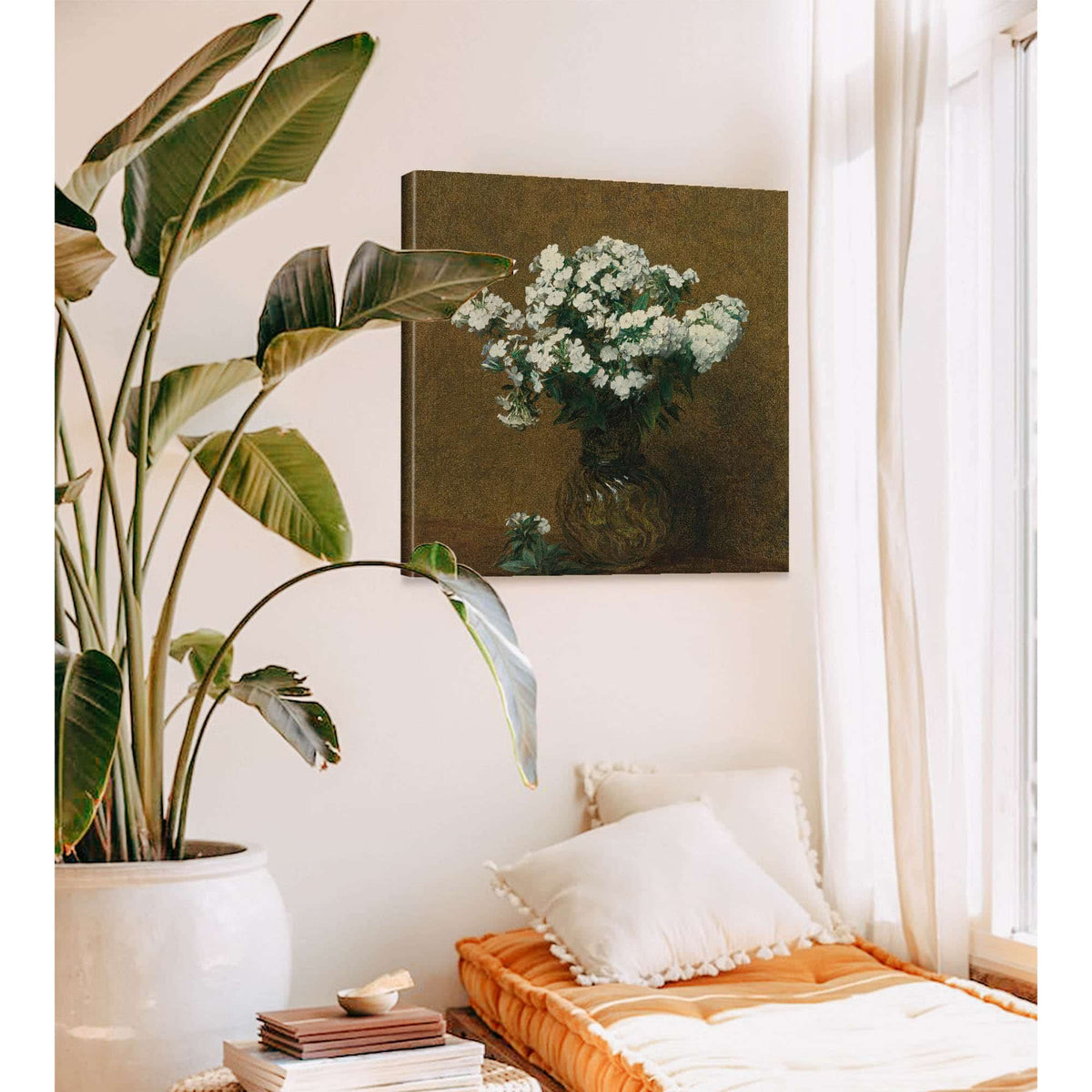 Phlox Blancs Dans Un Vase by Henri Fantin Latour