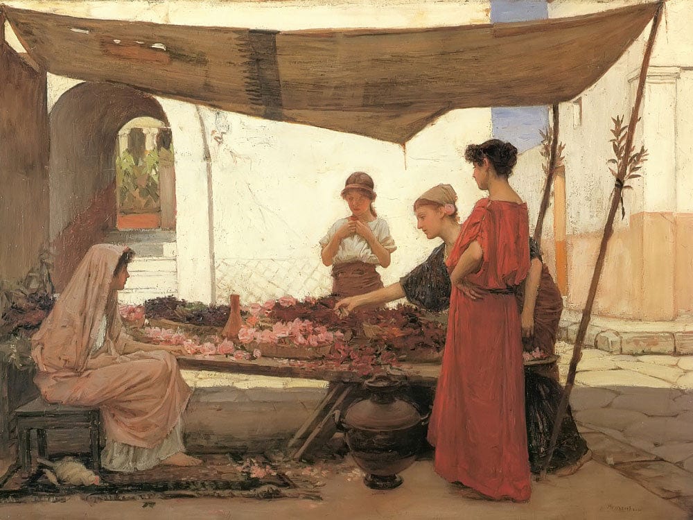A Flower Stall By John Waterhouse Phoenix 4x3