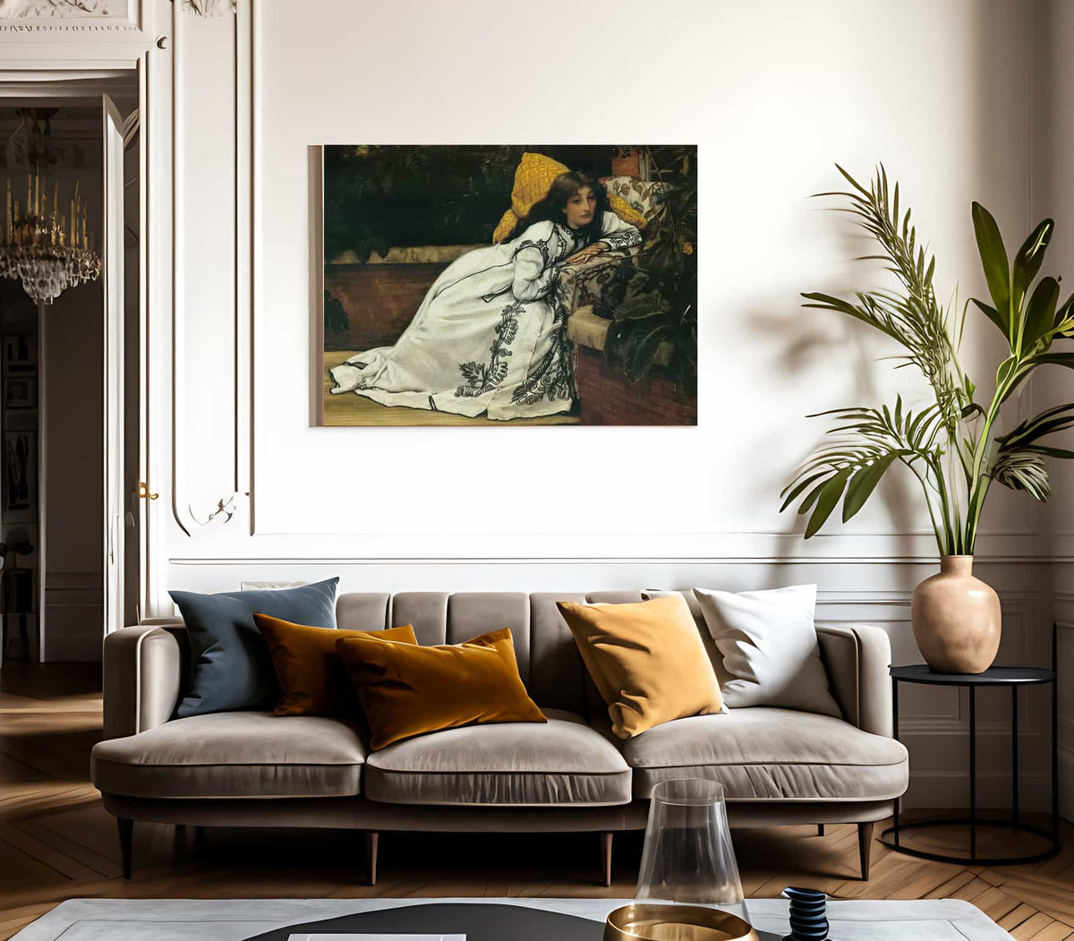 A Girl In An Armchair By James Tissot Phoenix 4x3