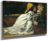 A Girl In An Armchair By James Tissot Phoenix 4x3