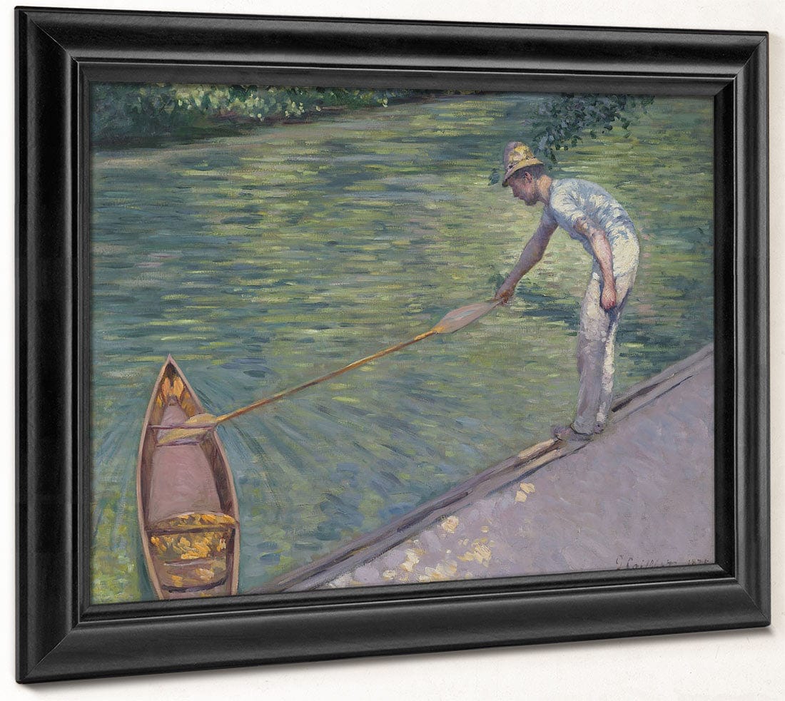 A Man Docking His Skiff By Gustave Caillebotte Phoenix 4x3