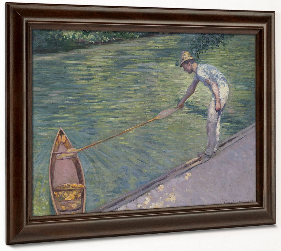 A Man Docking His Skiff By Gustave Caillebotte Phoenix 4x3