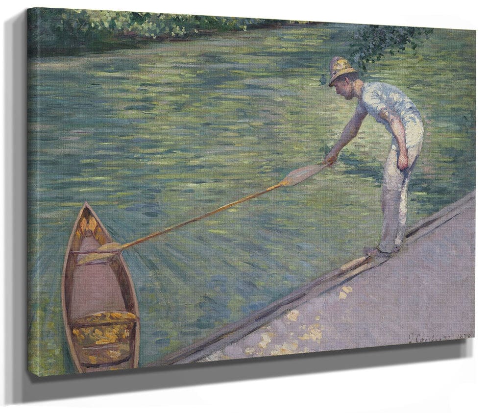 A Man Docking His Skiff By Gustave Caillebotte Phoenix 4x3
