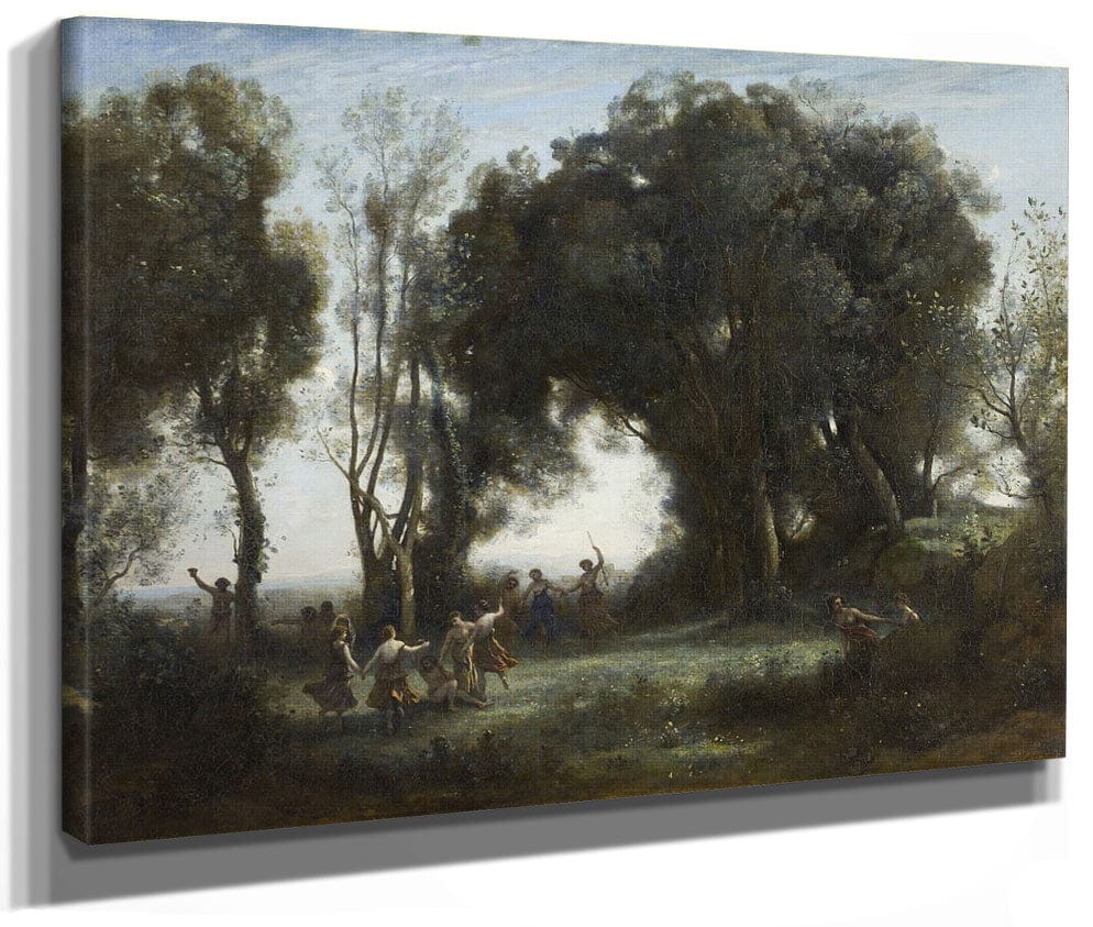 A Morning. The Dance Of The Nymphs By Jean Baptiste Camille Corot Phoenix 4x3