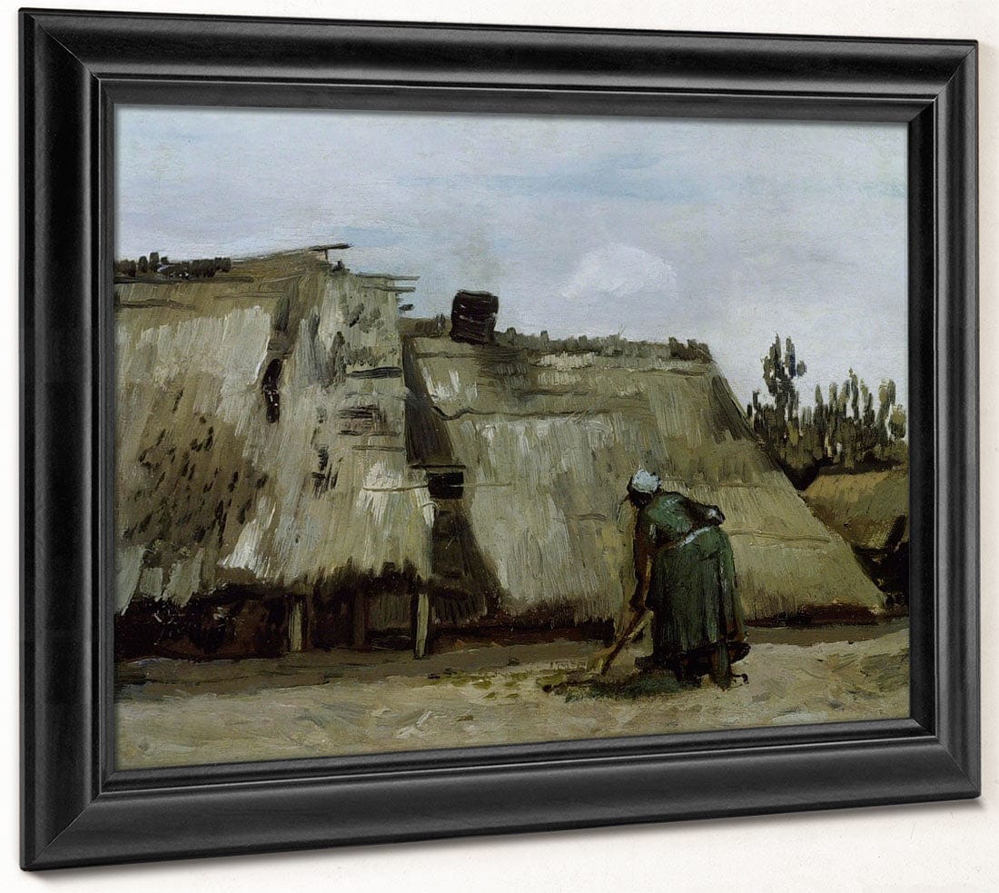 A Peasant Woman Digging In Front Of Her Cottage By Vincent Van Gogh Phoenix 4x3