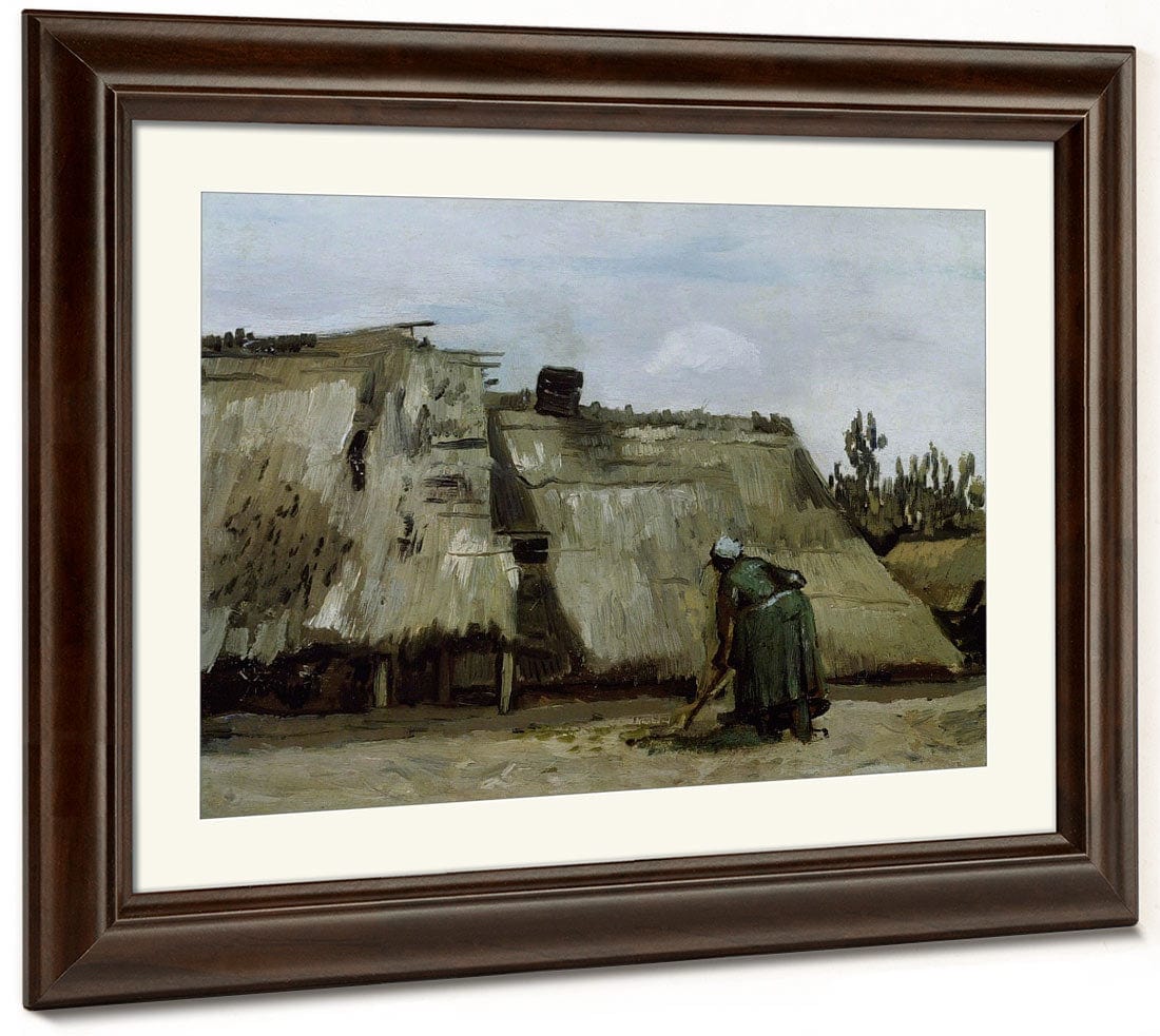 A Peasant Woman Digging In Front Of Her Cottage By Vincent Van Gogh Phoenix 4x3