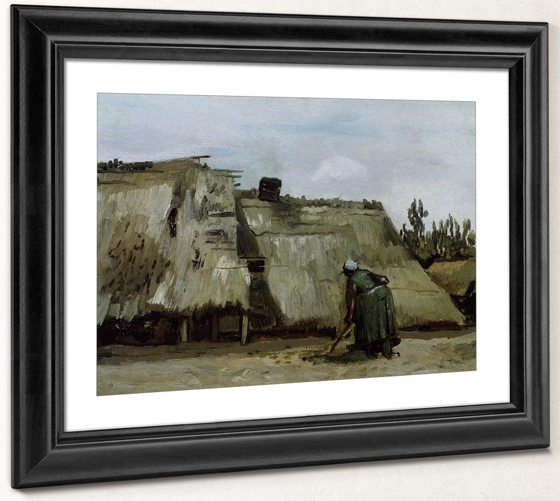 A Peasant Woman Digging In Front Of Her Cottage By Vincent Van Gogh Phoenix 4x3