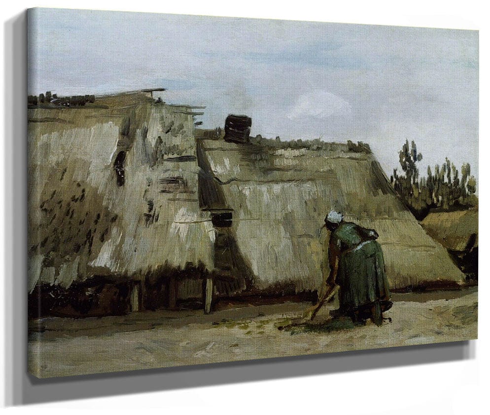 A Peasant Woman Digging In Front Of Her Cottage By Vincent Van Gogh Phoenix 4x3