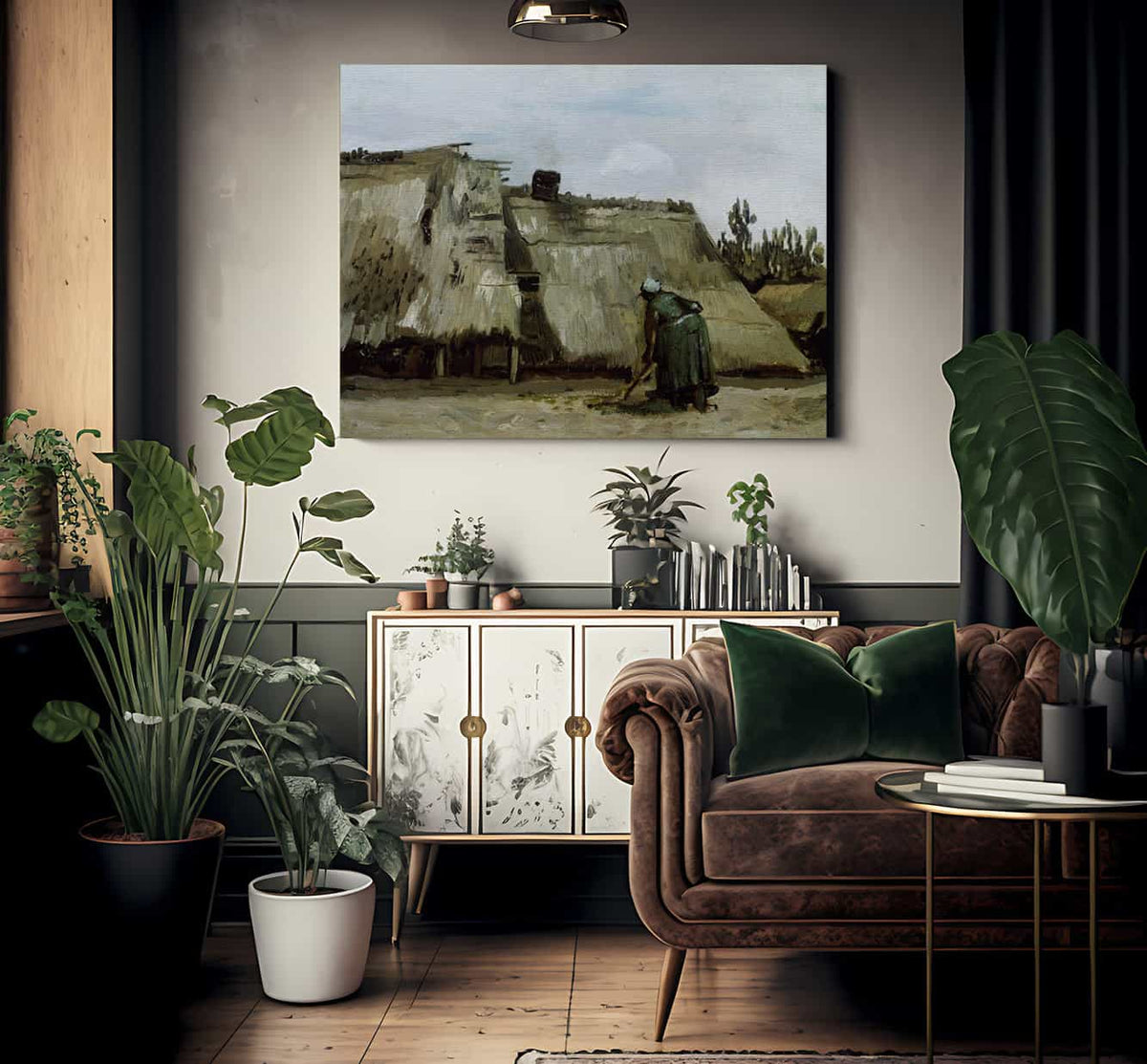 A Peasant Woman Digging In Front Of Her Cottage By Vincent Van Gogh Phoenix 4x3