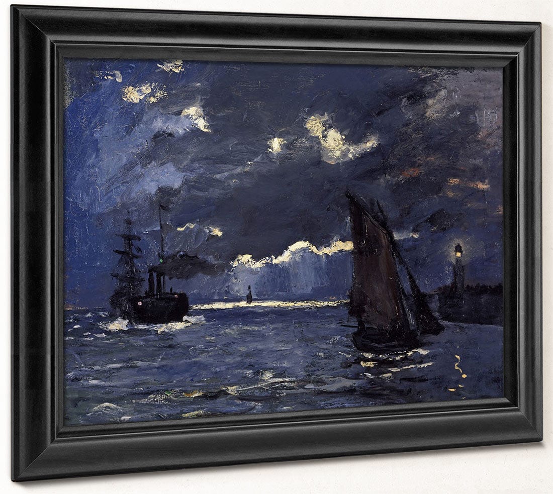 A Seascape, Shipping By Moonlight By Claude Monet Phoenix 4x3